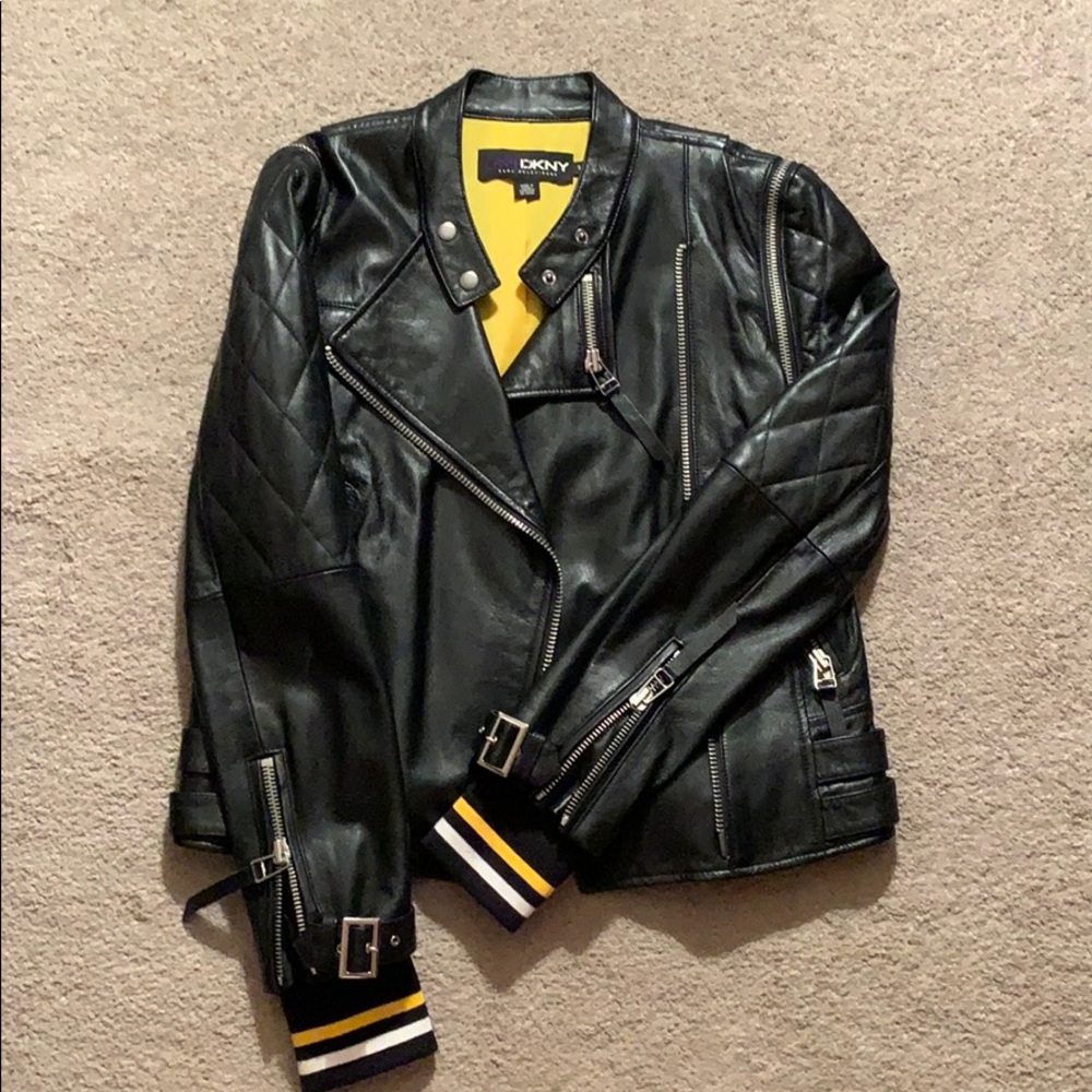 Cara Delevingne x DKNY Leather Jacket